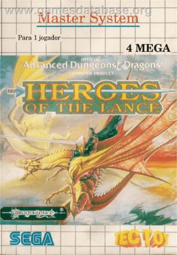 Cover Heroes of the Lance for Master System II